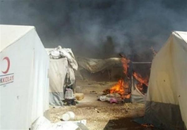 اردوگاه های آوارگان سوری در لبنان طعمه حریق شدند